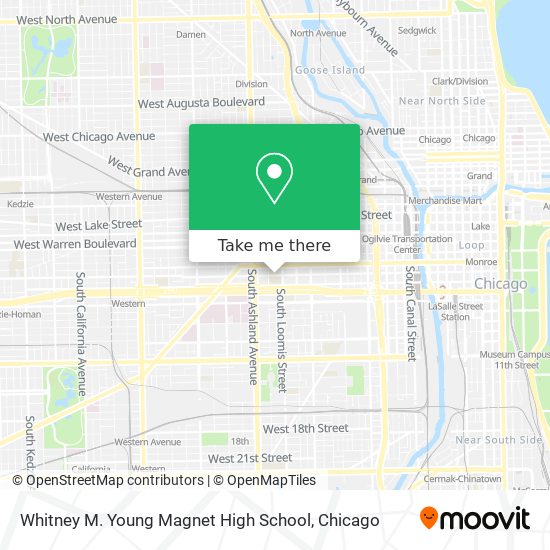 Mapa de Whitney M. Young Magnet High School