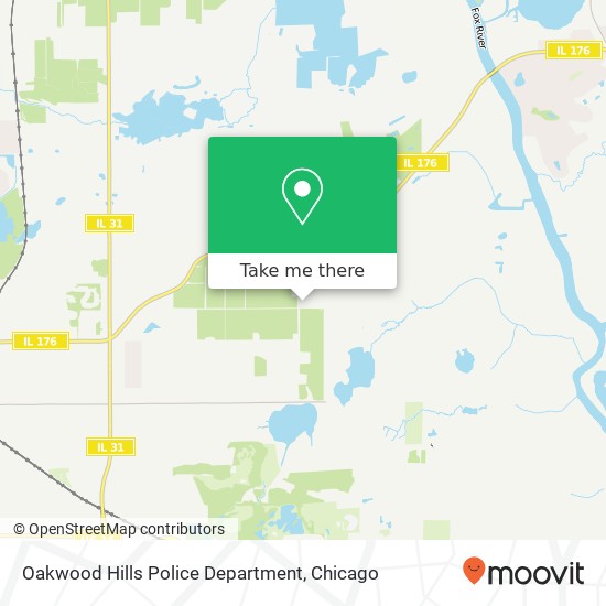 Oakwood Hills Police Department map