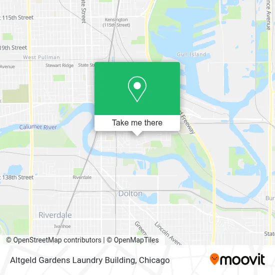 Altgeld Gardens Laundry Building map