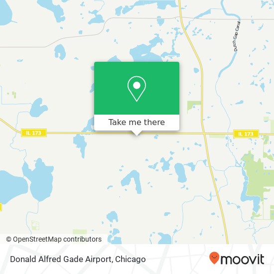 Donald Alfred Gade Airport map