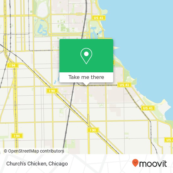 Church's Chicken map