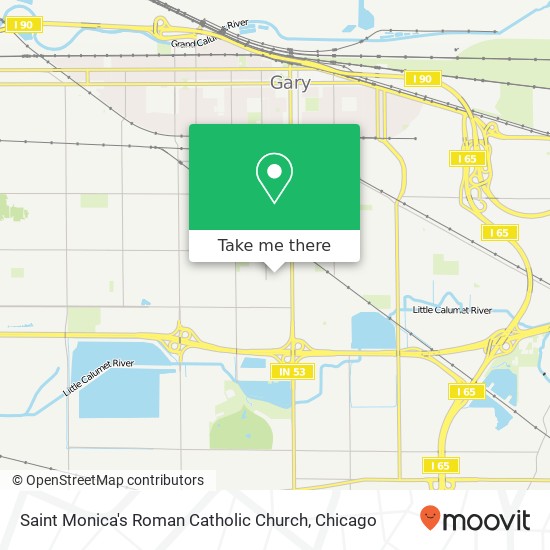 Saint Monica's Roman Catholic Church map