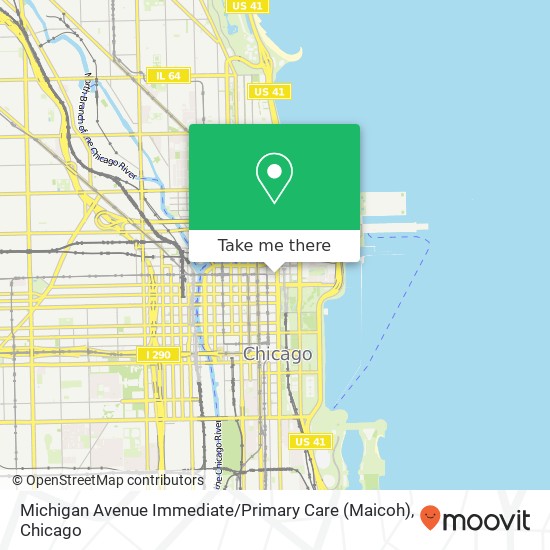 Michigan Avenue Immediate / Primary Care (Maicoh) map