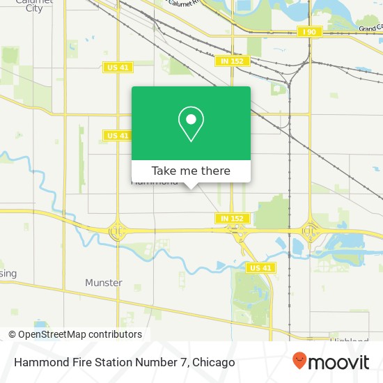 Mapa de Hammond Fire Station Number 7