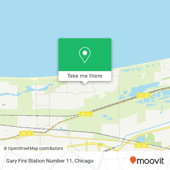 Gary Fire Station Number 11 map