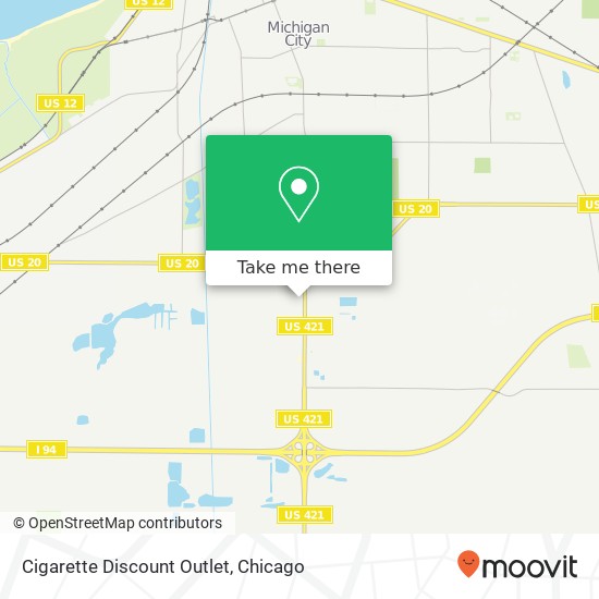 Mapa de Cigarette Discount Outlet