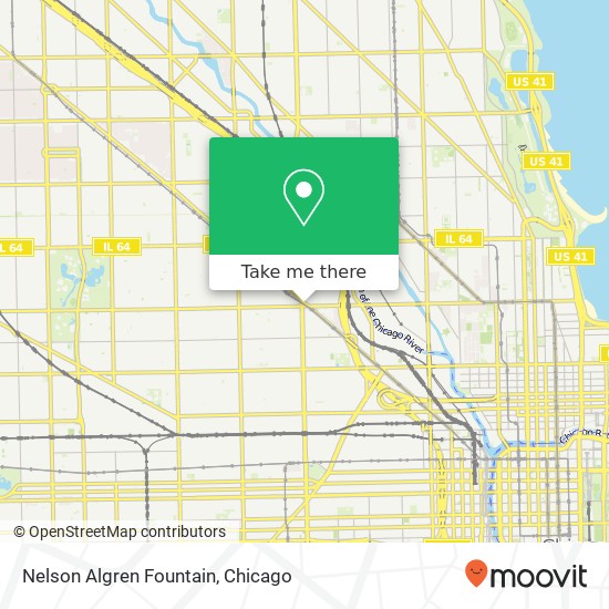 Nelson Algren Fountain map