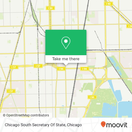Chicago  South Secretary Of State map