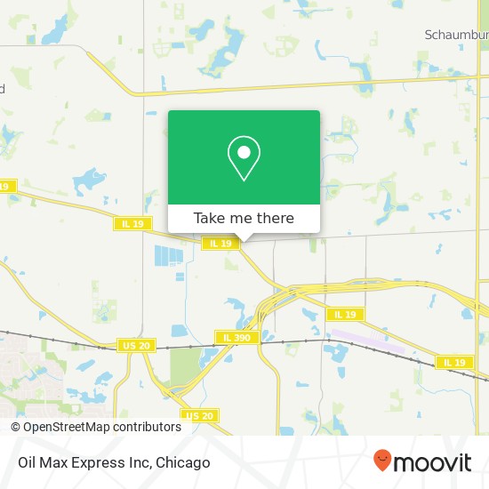 Oil Max Express Inc map