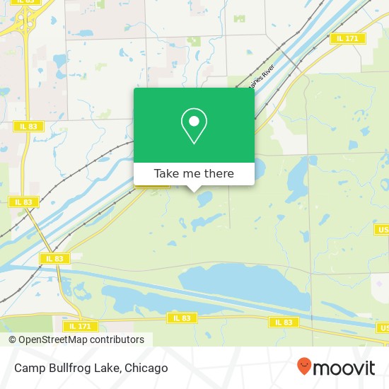 Camp Bullfrog Lake map
