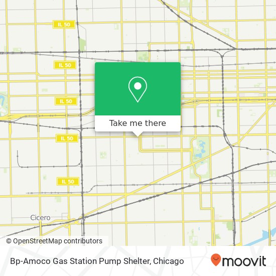 Mapa de Bp-Amoco Gas Station Pump Shelter