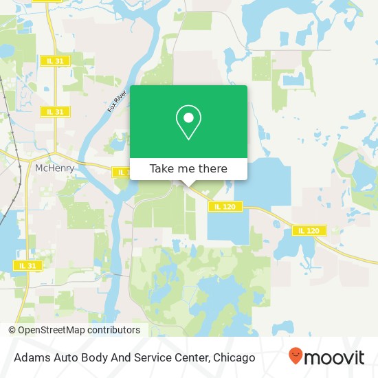 Adams Auto Body And Service Center map