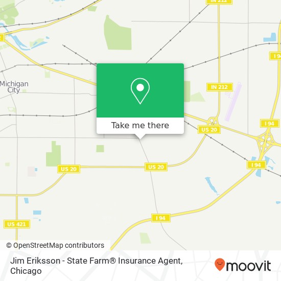 Jim Eriksson - State Farm® Insurance Agent map