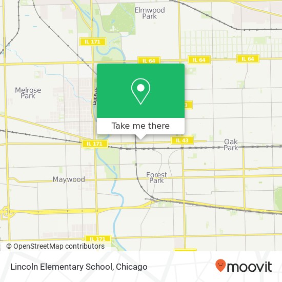 Mapa de Lincoln Elementary School