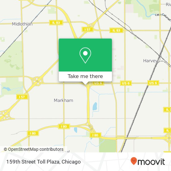 Mapa de 159th Street Toll Plaza