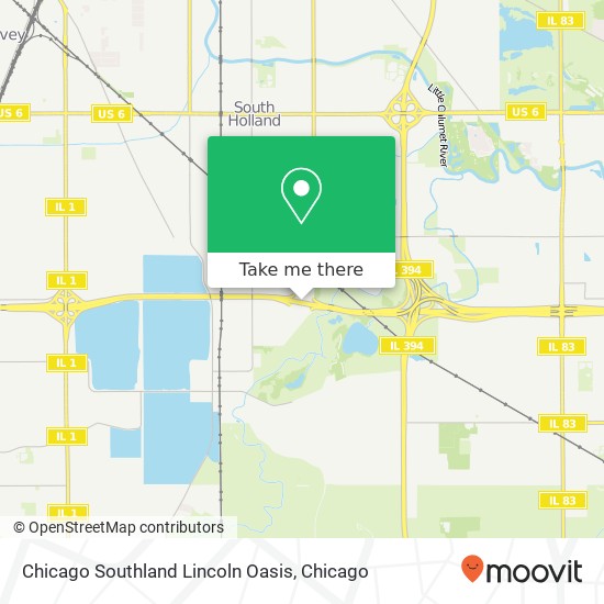 Mapa de Chicago Southland Lincoln Oasis