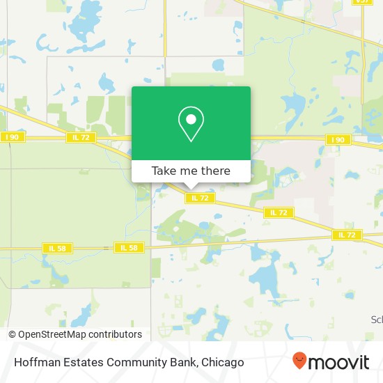 Hoffman Estates Community Bank map