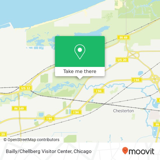 Mapa de Bailly / Chellberg Visitor Center
