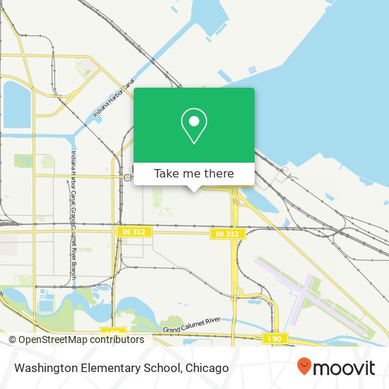 Washington Elementary School map