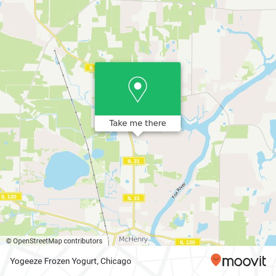 Yogeeze Frozen Yogurt map