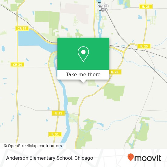 Mapa de Anderson Elementary School