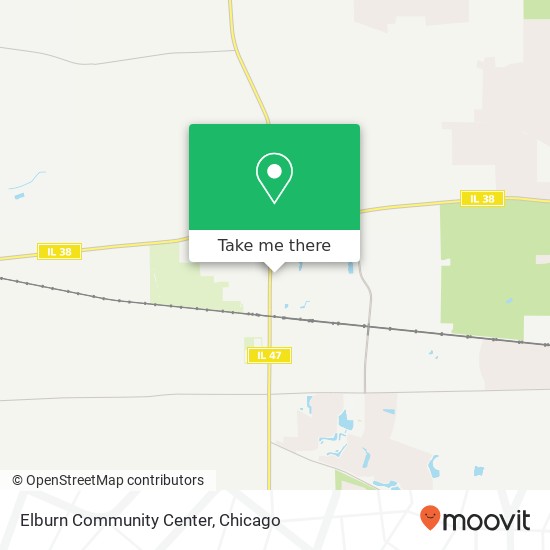 Elburn Community Center map