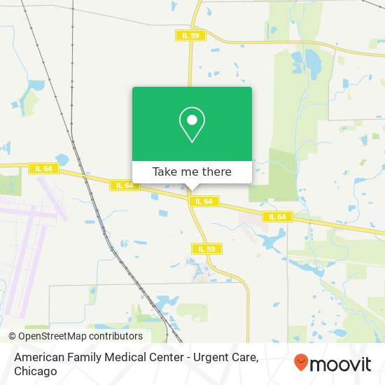 Mapa de American Family Medical Center - Urgent Care