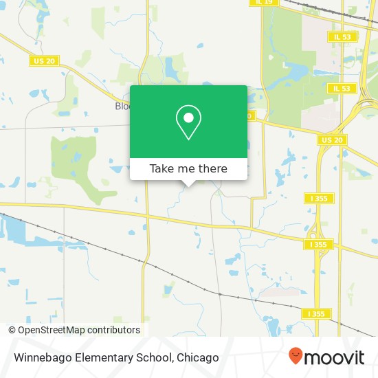 Winnebago Elementary School map