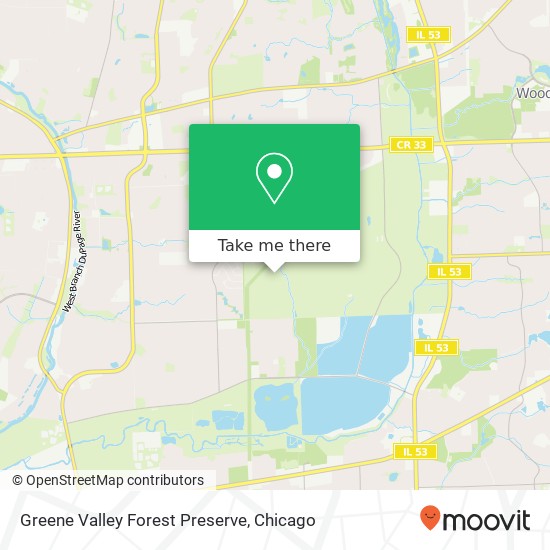 Greene Valley Forest Preserve map