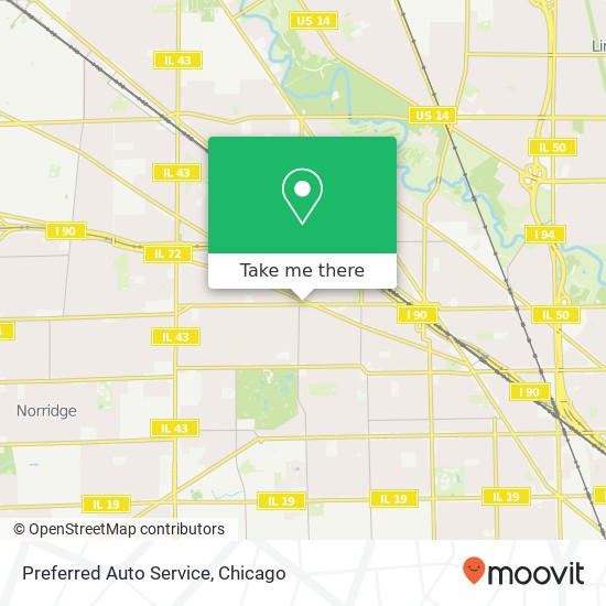 Preferred Auto Service map