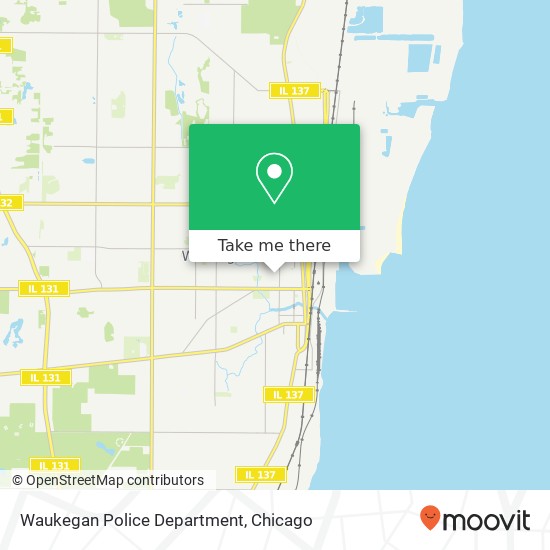 Mapa de Waukegan Police Department