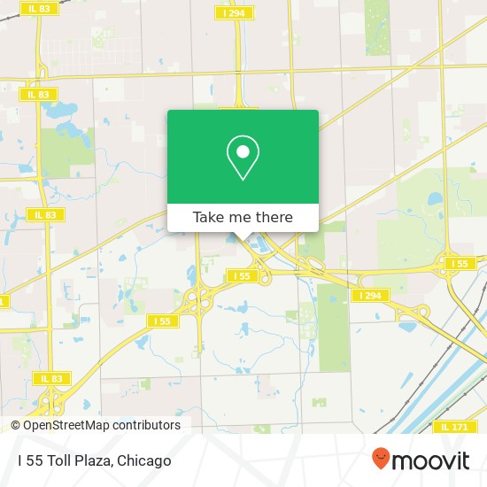 Mapa de I 55 Toll Plaza