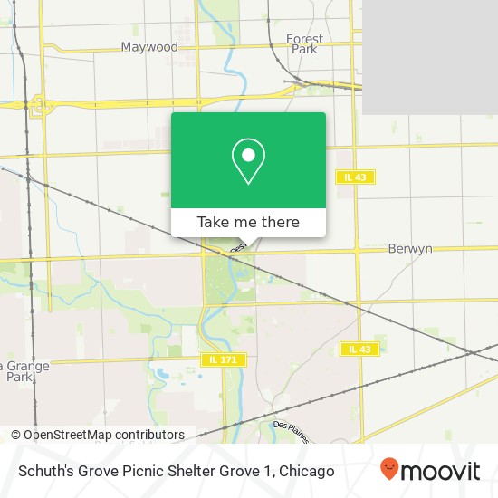 Mapa de Schuth's Grove Picnic Shelter Grove 1