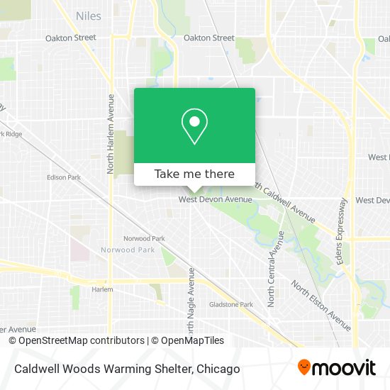 Mapa de Caldwell Woods Warming Shelter