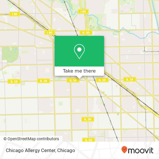 Mapa de Chicago Allergy Center