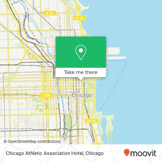 Chicago Athletic Association Hotel map