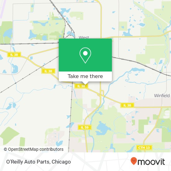 O'Reilly Auto Parts map
