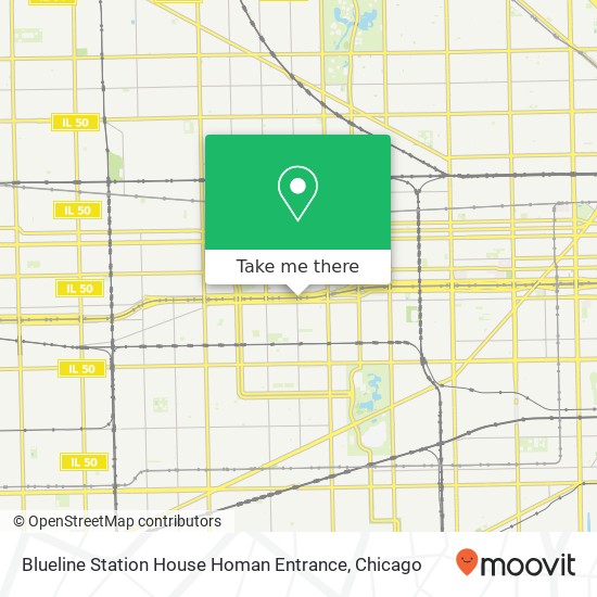 Blueline Station House Homan Entrance map