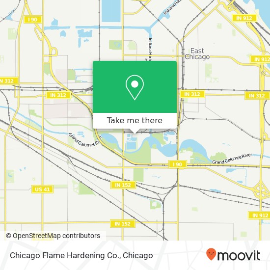 Chicago Flame Hardening Co. map