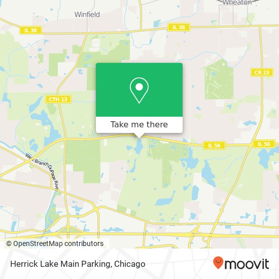 Mapa de Herrick Lake Main Parking