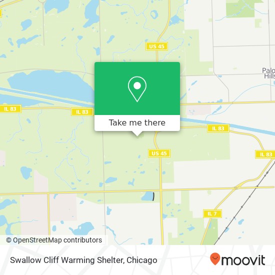 Swallow Cliff Warming Shelter map