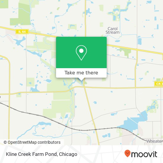 Kline Creek Farm Pond map