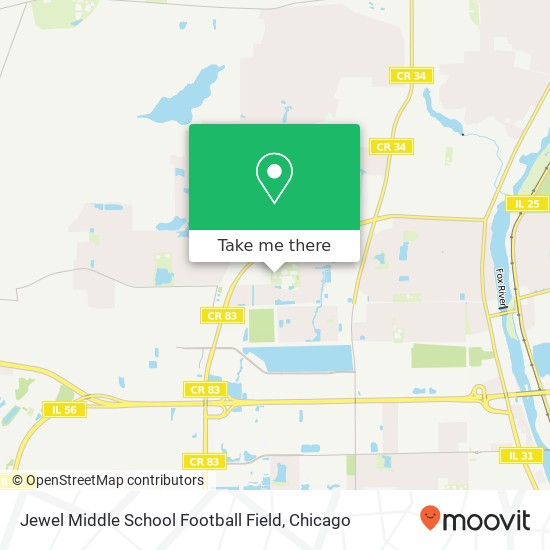 Mapa de Jewel Middle School Football Field