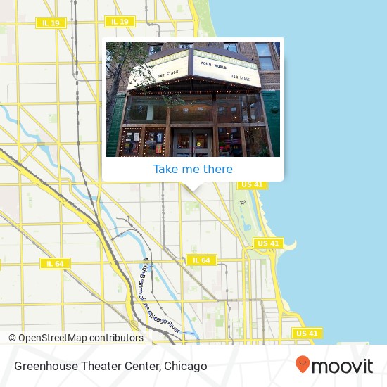 Greenhouse Theater Center map