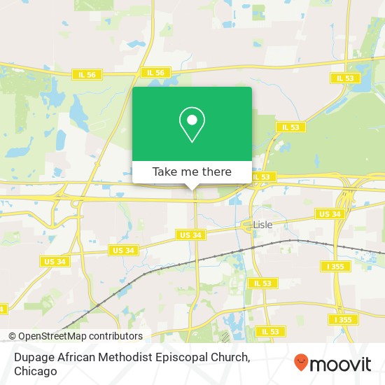 Mapa de Dupage African Methodist Episcopal Church