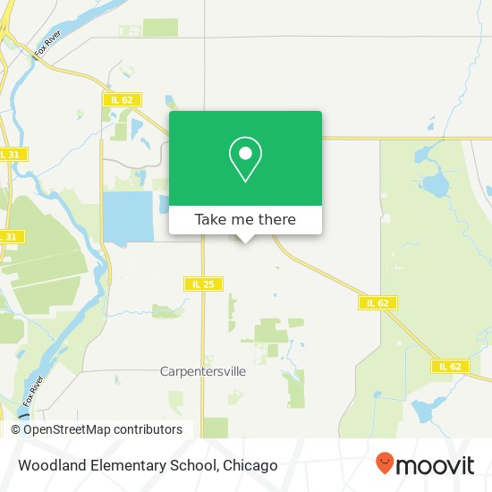 Woodland Elementary School map