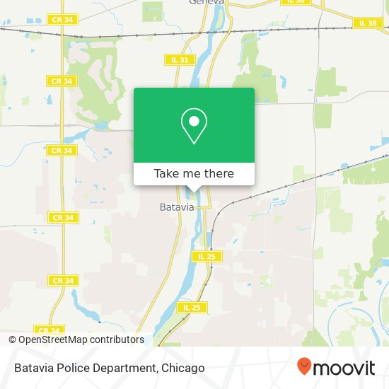 Mapa de Batavia Police Department