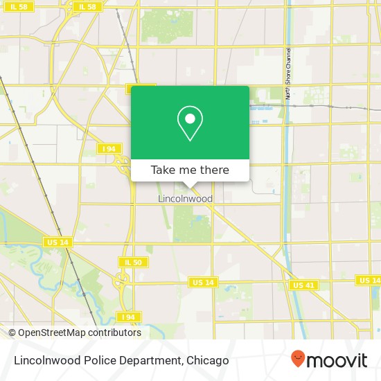 Lincolnwood Police Department map