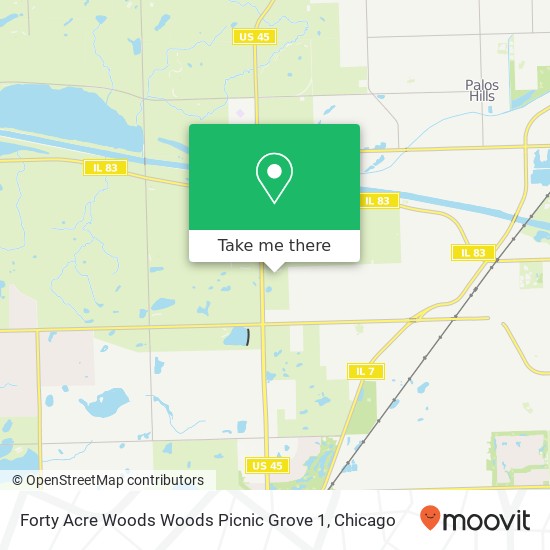 Forty Acre Woods Woods Picnic Grove 1 map