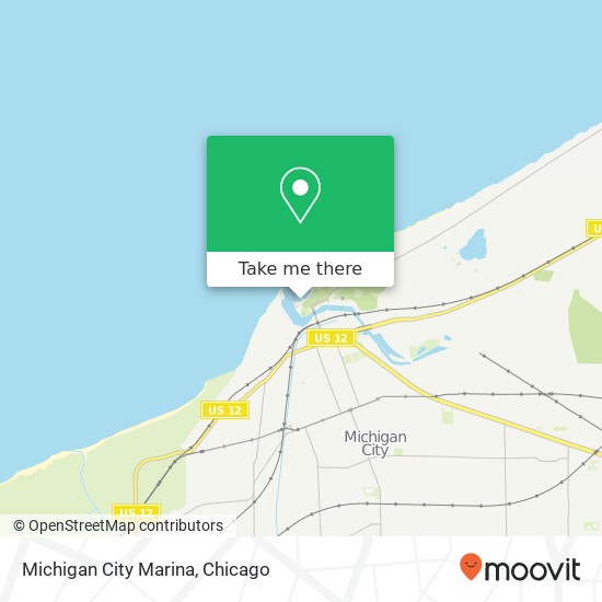 Mapa de Michigan City Marina